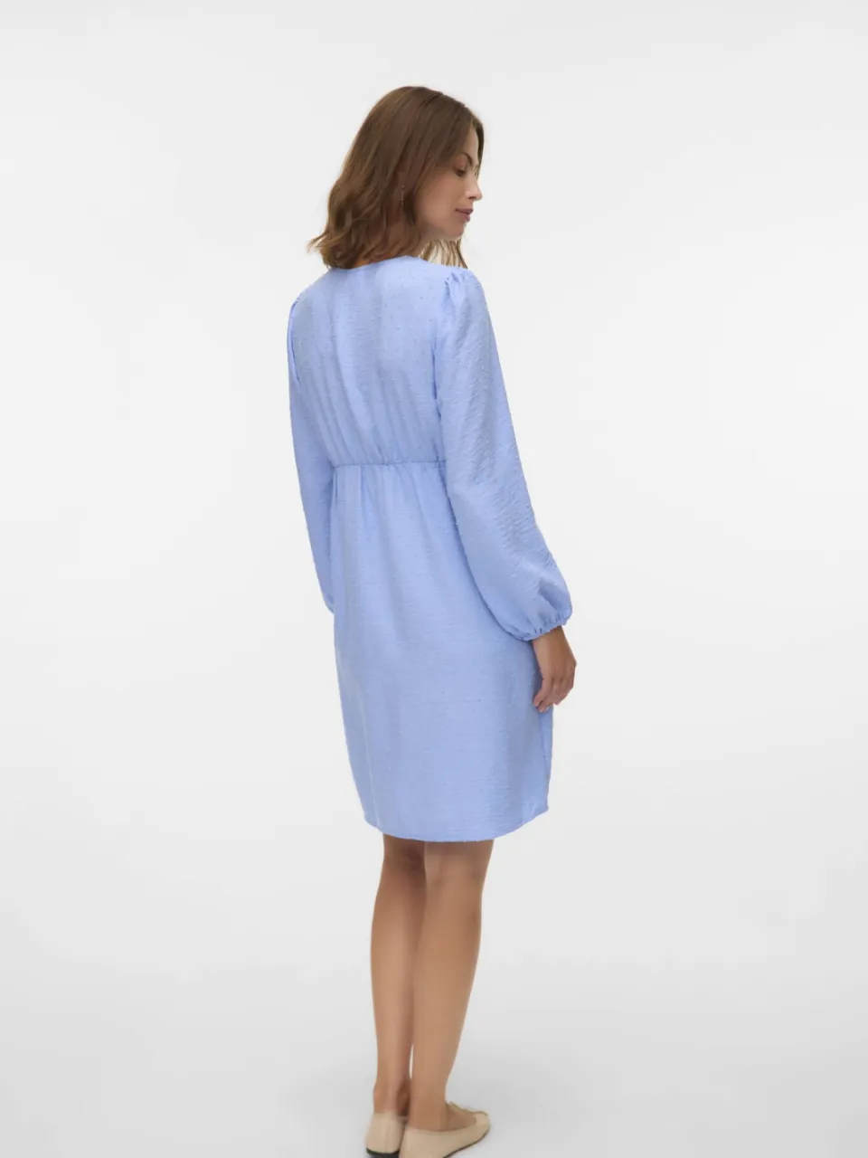 Mamalicious Mllifina zwangerschaps midi jurk blauw, foto 4