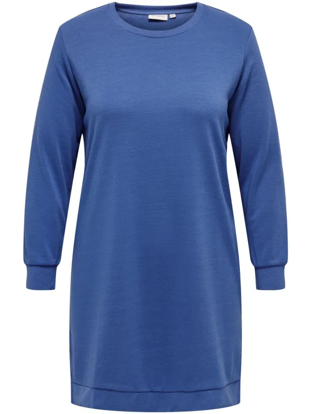Only Carmakoma Sweatjurk CARSIV Korte jurk Blauw