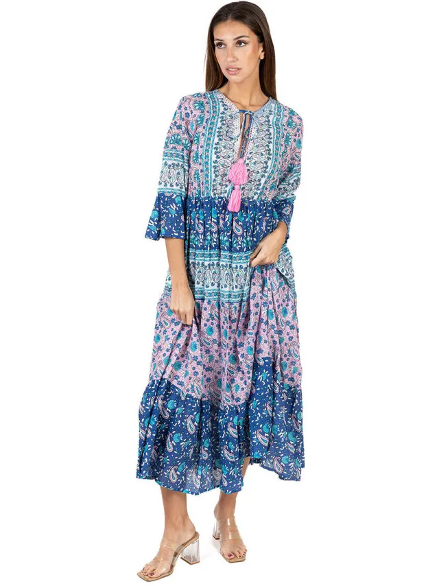 Isla Bonita By Sigris Jurk Isla Bonita By Sigris Jurk Blauw