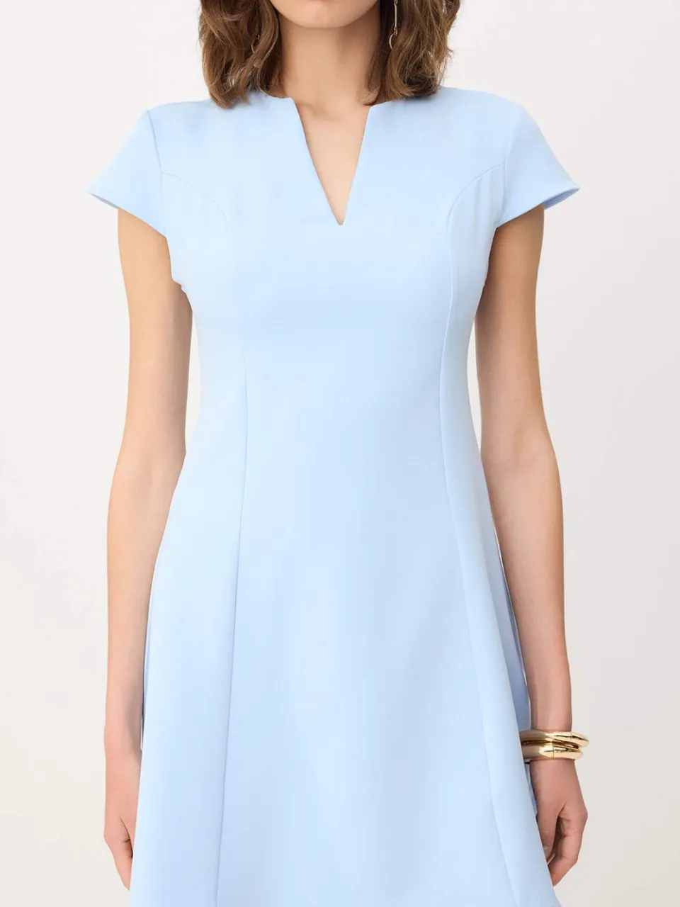 Trendyol TRENDYOLMİLLA Dames Turquoise Effen Kort / Mini Kort A-lijn Jurken Blauw