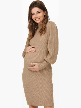 Only Maternity zwangerschapsjurk OLMKATIA bruin, foto 2