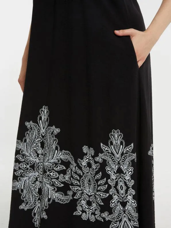 Mat Fashion midi jurk zwart, foto 4