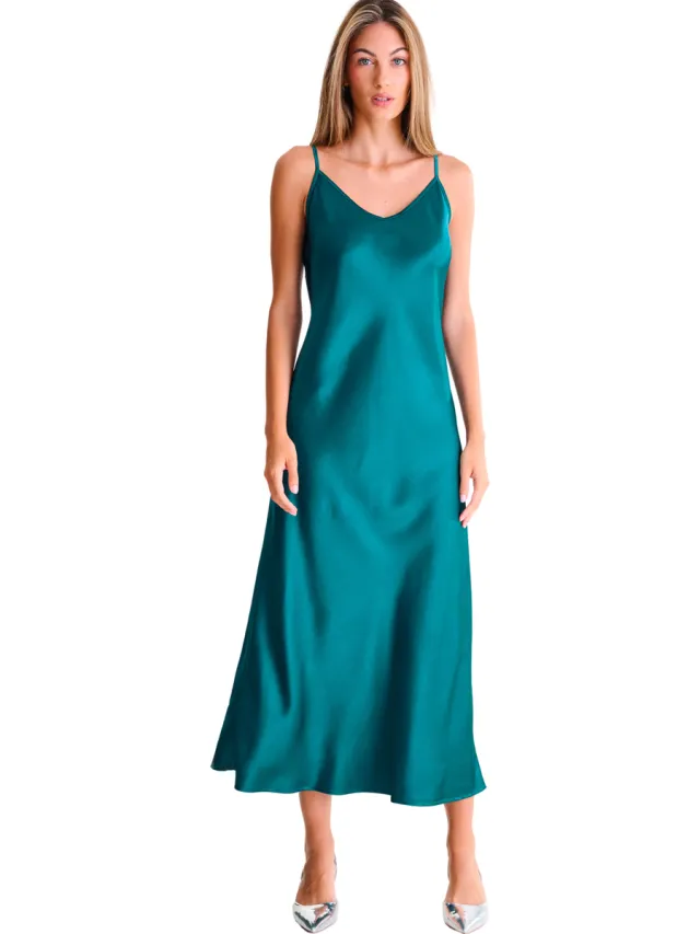 Lisca Lange Jurk Lisca Zomerse maxi jurk BLUE LAGOON Groen