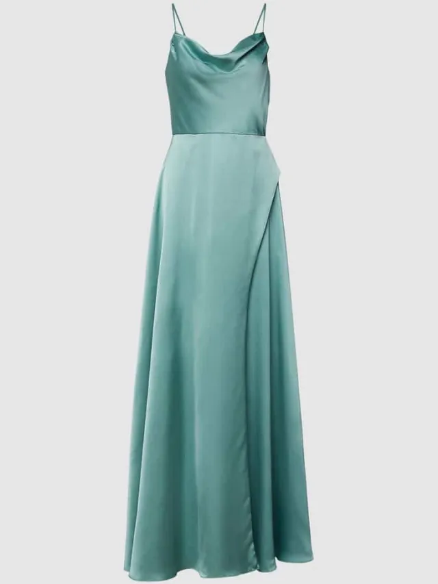 LUXUAR FASHION Avondjurk met loopsplit lichtgroen, foto 2