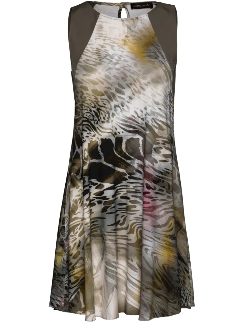 Conquista Khaki dierenprint jurk, foto 2
