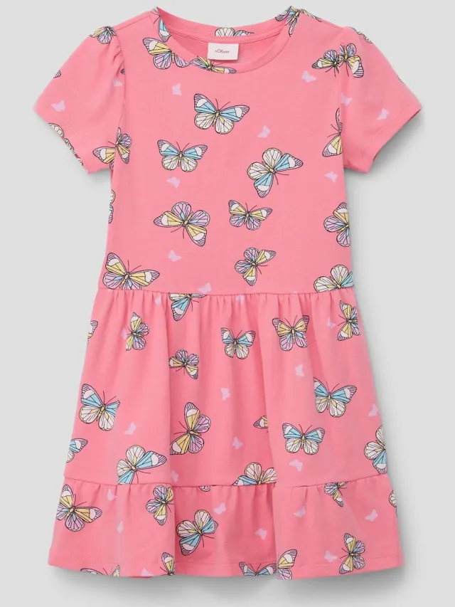 S.Oliver female - Jurk met all-over print roze
