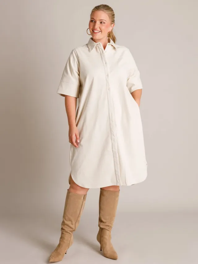 Yest Curve YCTifany Dresses - Beige Cream - maat 2(50)