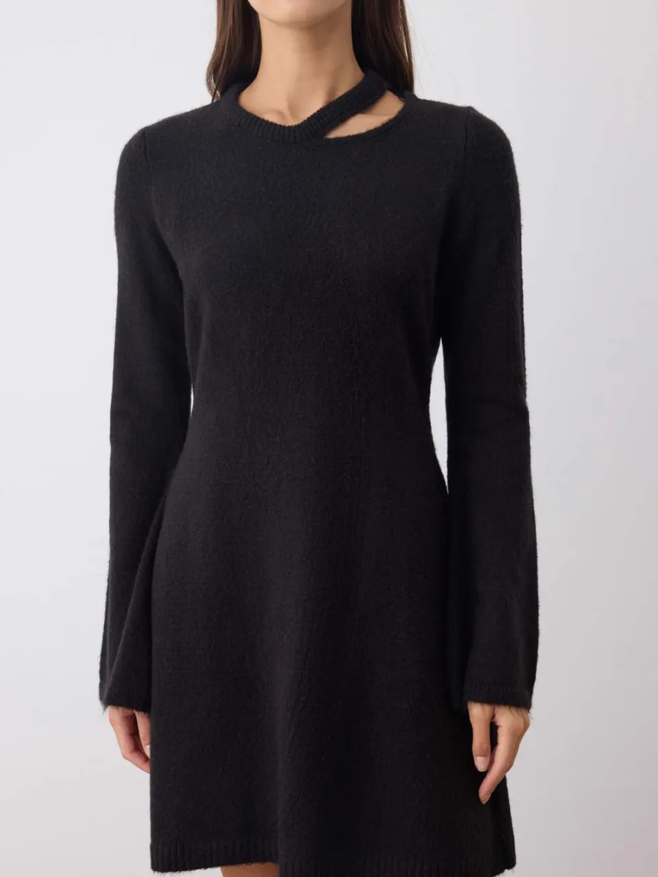 Trendyol TRENDYOLMİLLA Dames Zwart Effen Extra Kort / Super Mini Lang Casual A-lijn Jurken, foto 2