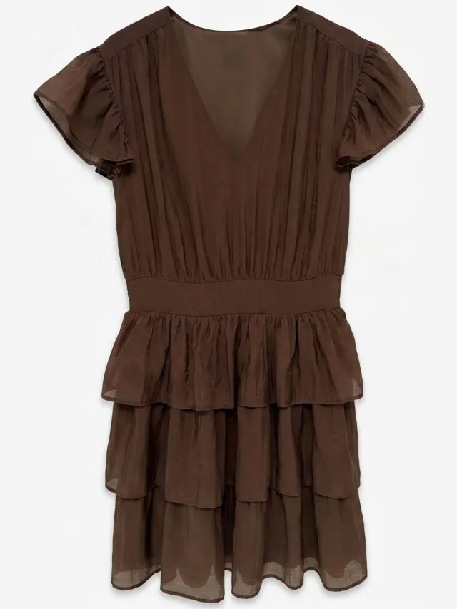 Vero Moda mini jurk - bruin, foto 2