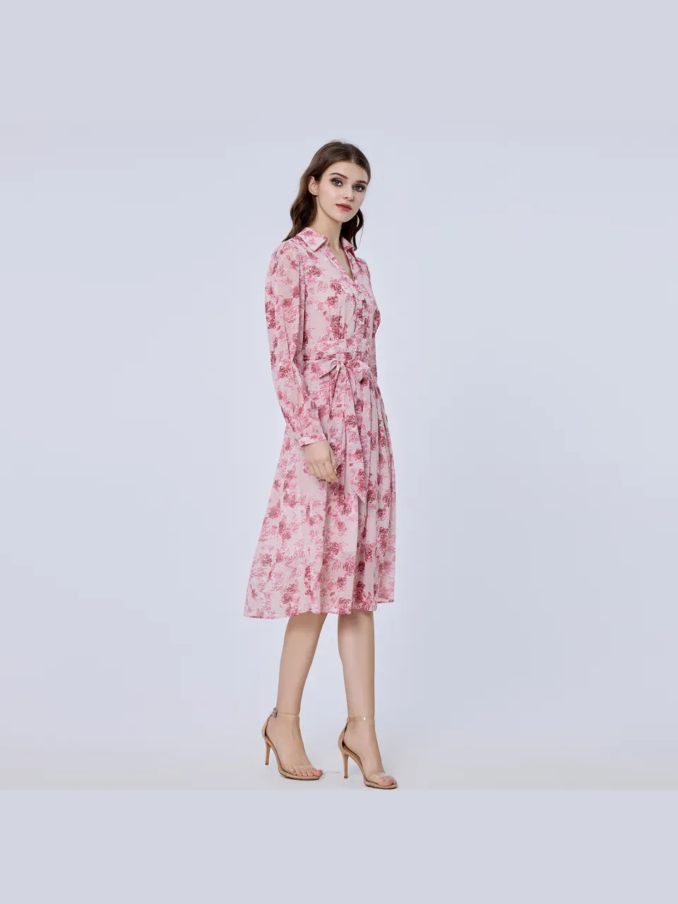 S&J Weekends Bloemenprint shirt-jurk roze, foto 2