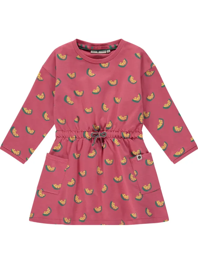 Stains&Stories Stains and Stories girls sweatdress Meisjes Jurk - bubblegum