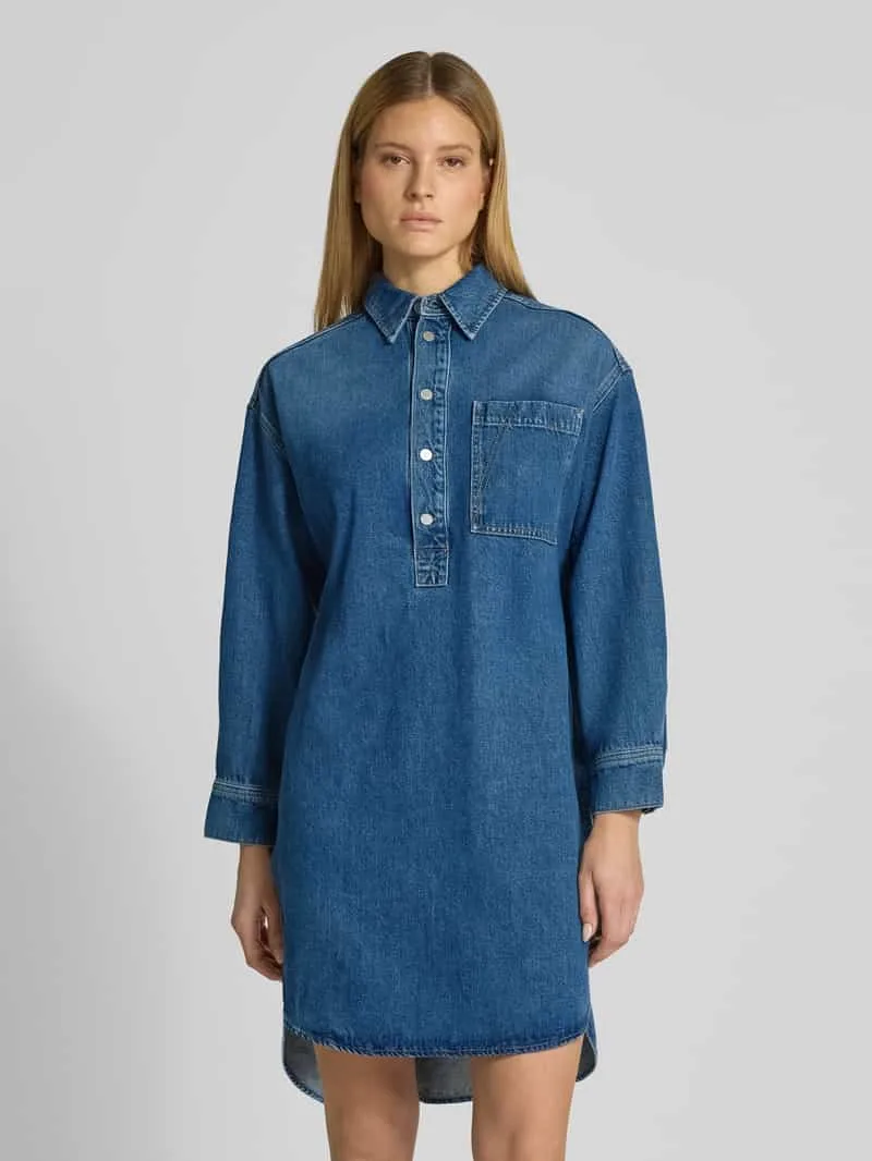 ARMEDANGELS oversized spijkerjurk jeansblauw