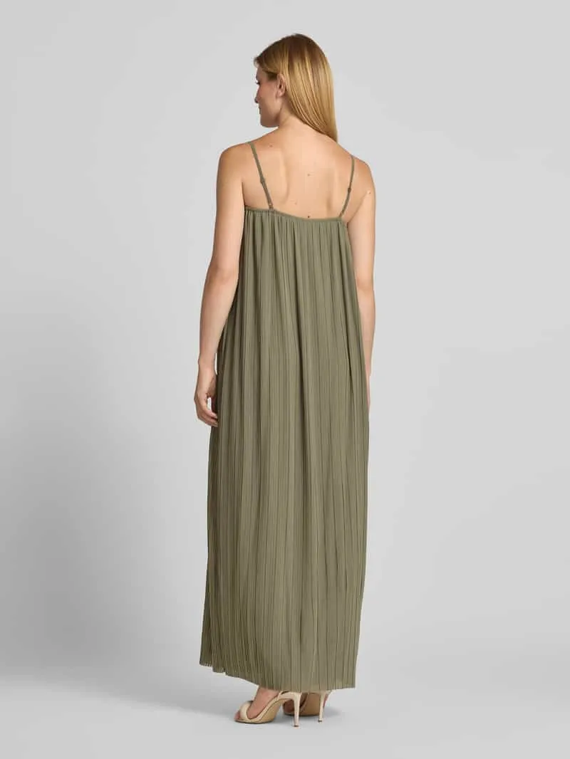 Jake*s Cocktail maxi-jurk met vierkante hals olijfgroen, foto 2