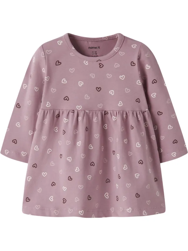 NAME IT NBFVANDORA LS DRESS BOX Meisjes Jurk Lilas
