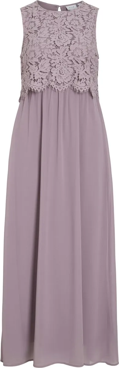 Vila Maxi jurk VIMILINA mouwloos toadstool