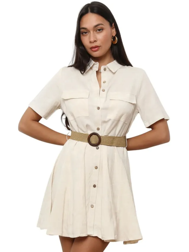 La Modeuse Jurk La Modeuse 74528_P176092 Beige