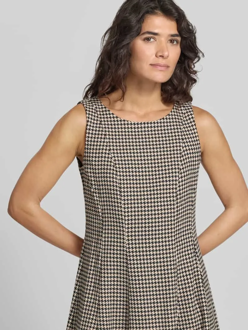 Christian Berg Woman Selection Mini-jurk met pied-de-poule-motief zwart, foto 4