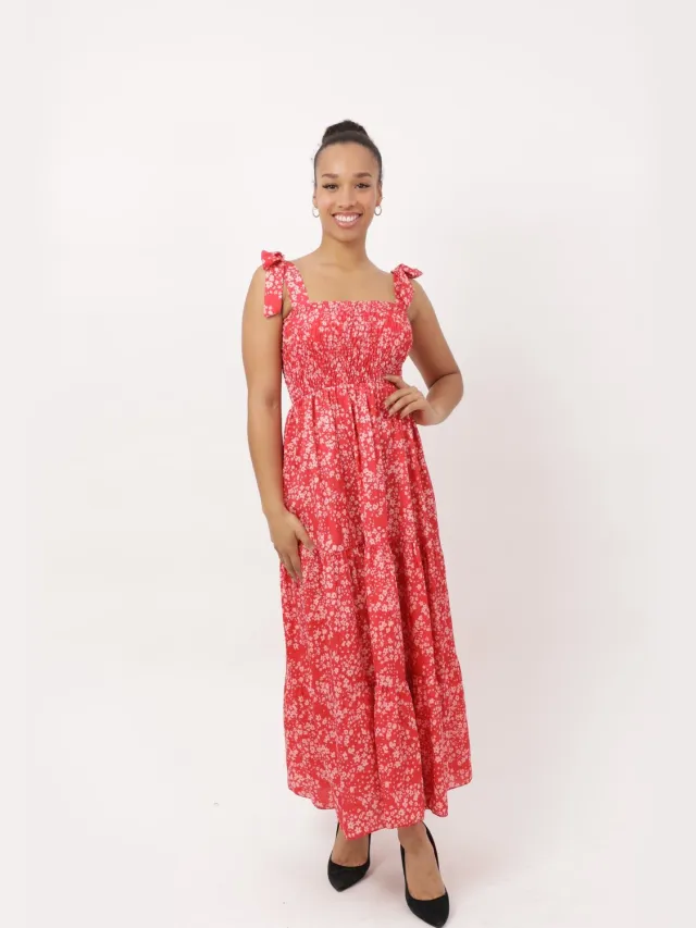 Elara Maxikleid Rot