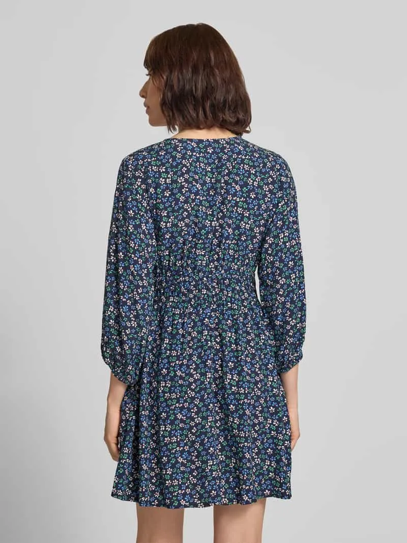 Gap mini-jurk van pure viscose met een florale all-over print blauw, foto 3