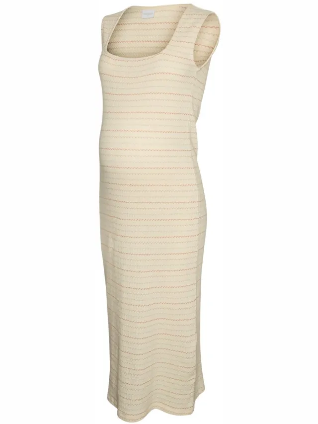 Mamalicious MLSALSA SL JRS MIDI TANK DRESS - Dames - Mini jurken Birch