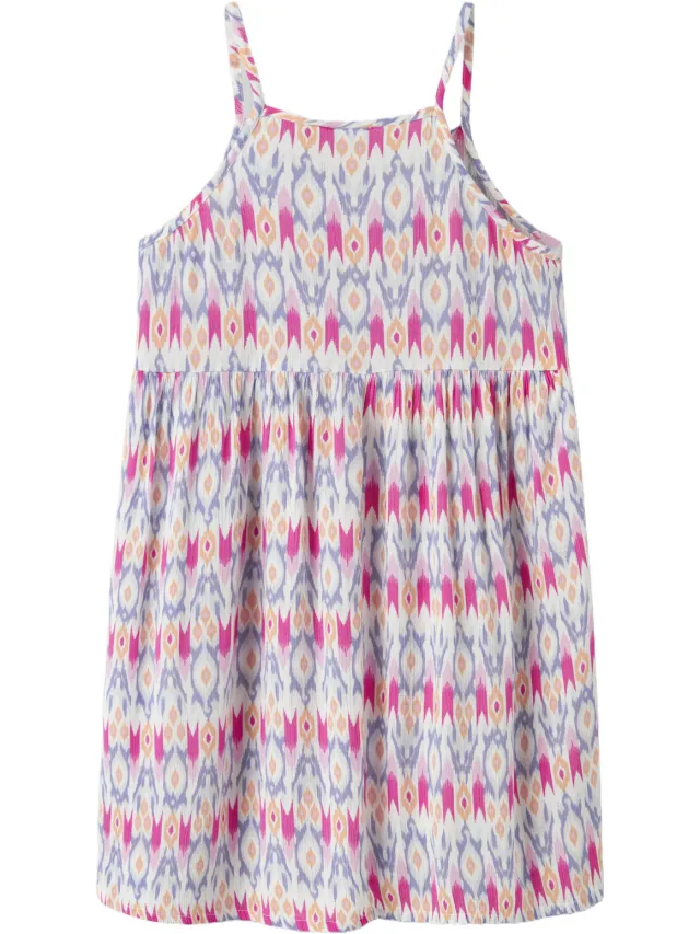 NAME IT A-lijn jurk roze Roze/lila/wit