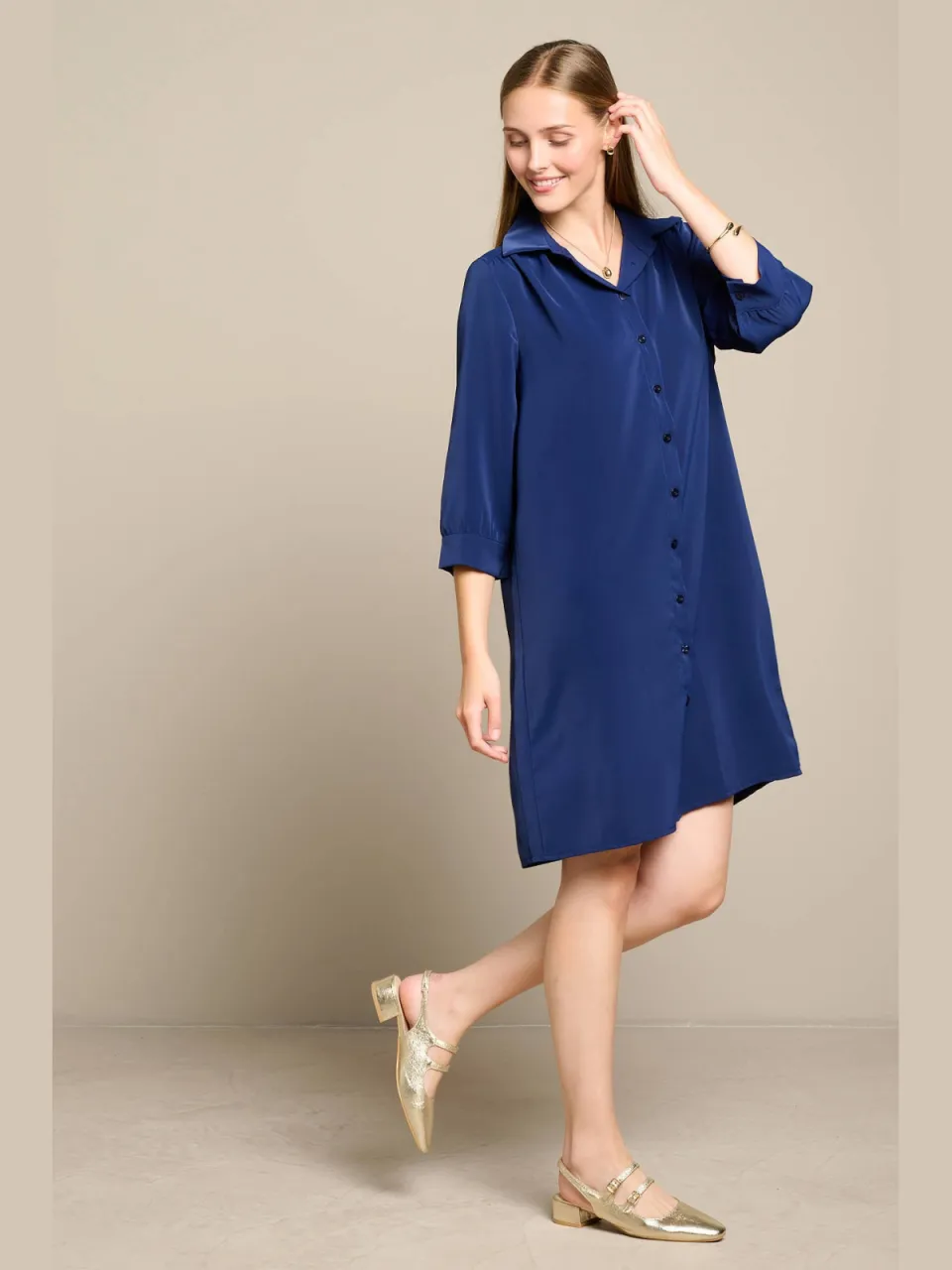 LOLALIZA blousejurk - blauw, foto 5