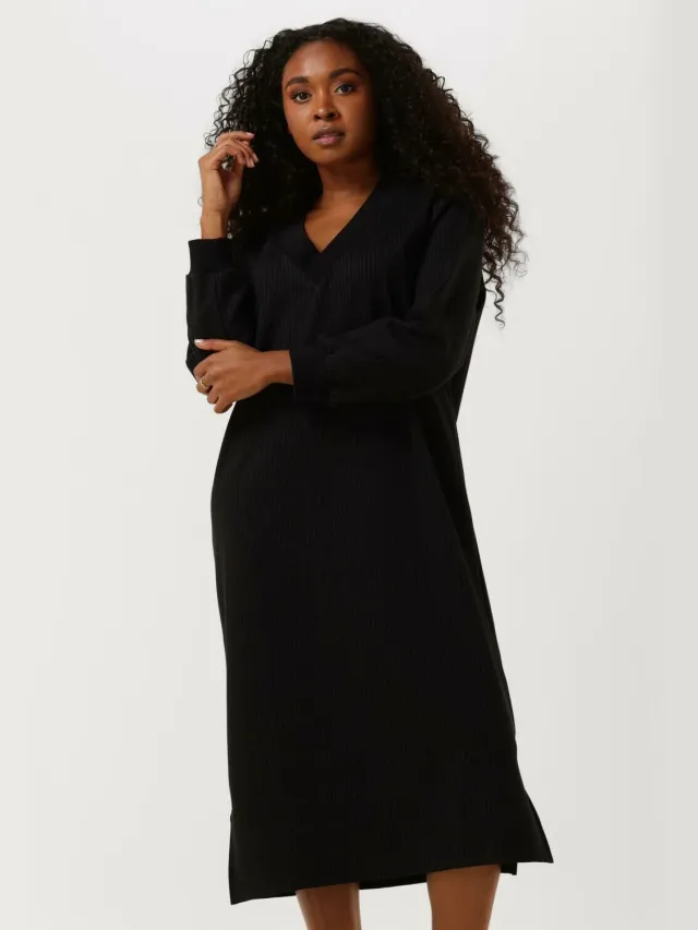 Penn & Ink Dames Jurken Dress V - Donkerblauw