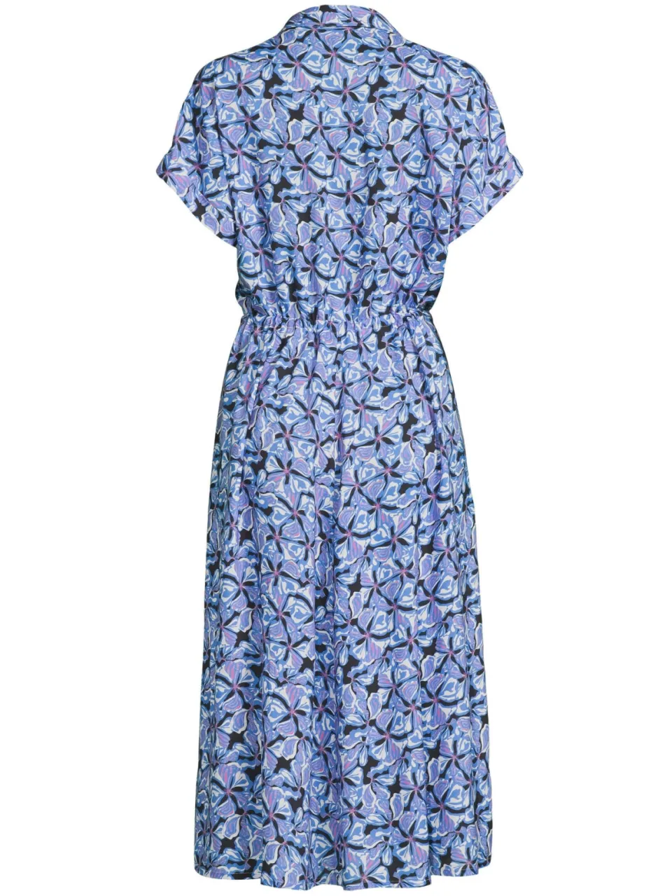 Anytime midi jurk met bloemenprint blauw, foto 2