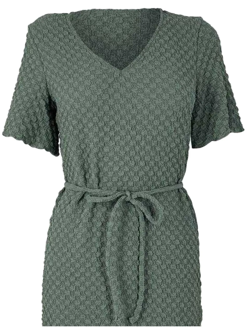Vero Moda Dames Bubble V-hals Midi Jurk (Balsam Groen), foto 2