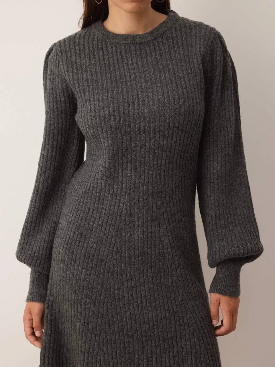 Trendyol TRENDYOLMİLLA Dames Grijs Effen Extra Kort / Super Mini Lang Casual A-lijn Jurken, foto 2