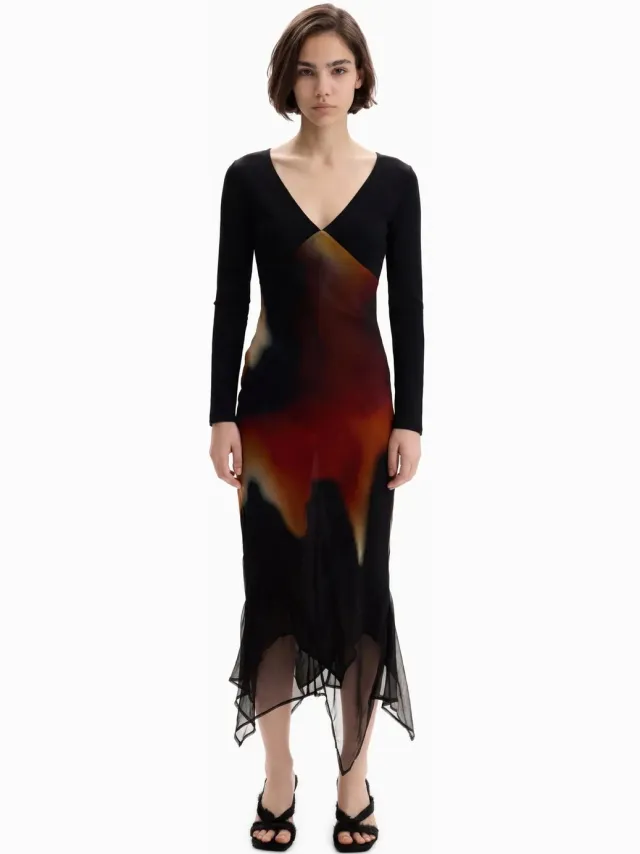 Desigual Damesjurk Desigual Napoles negro