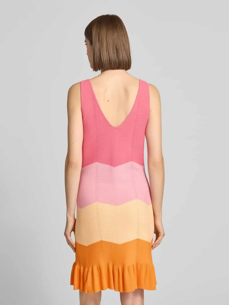 OH APRIL Tricotjurk van viscosemix model 'Jany' oranje gemêleerd, foto 3