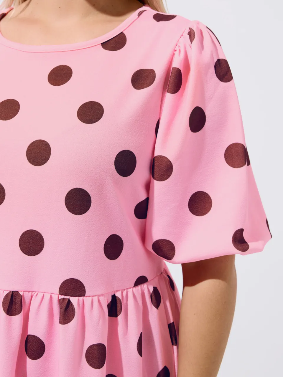 Limited Collection Roze Jurk Met Stippen, foto 4