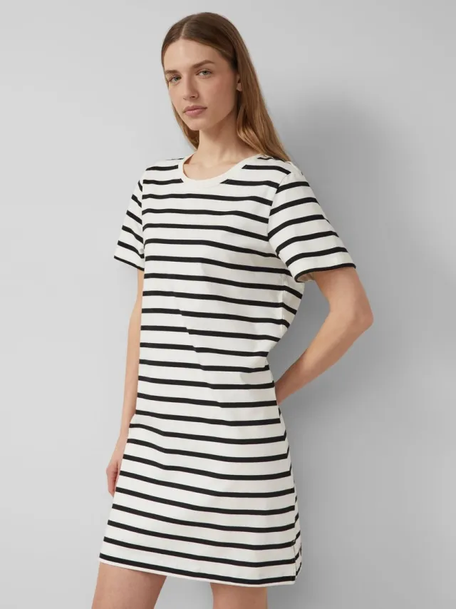 S.Oliver female - Jersey jurk met zijsplitten zwart