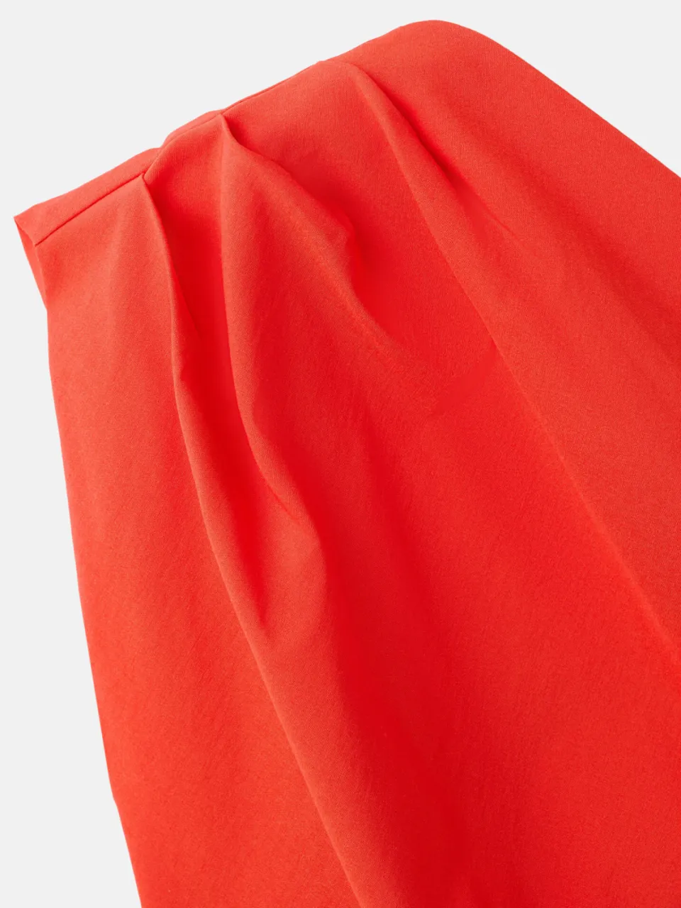 Mango one shoulder viscose jurk - oranje, foto 6