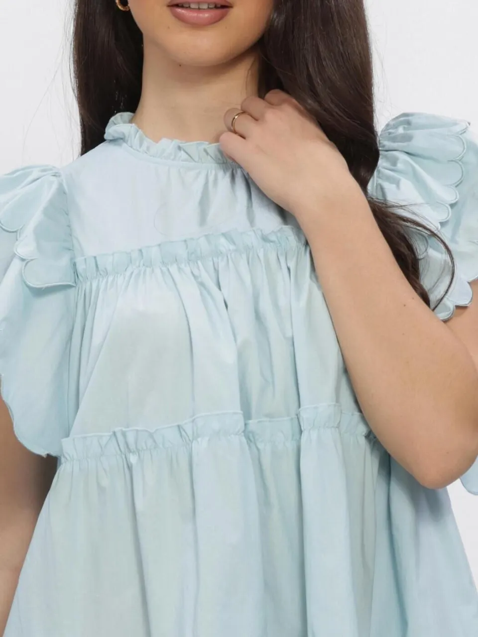 Object Dames Jurken Objhope S/l Dress - Lichtblauw, foto 4