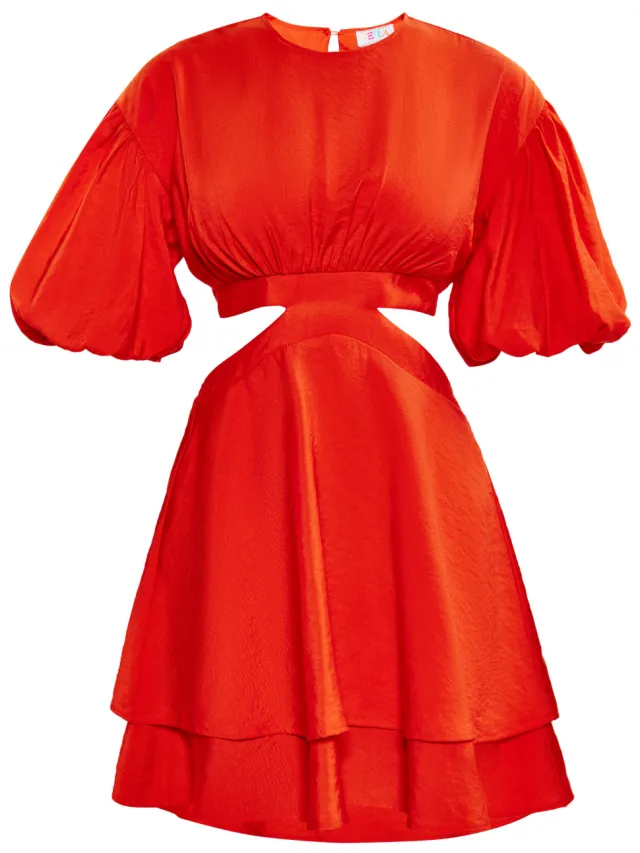 IZIA Jurk Dames oranje, foto 2