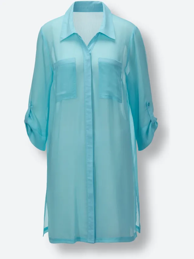 Strandblouse aquamarine, foto 2