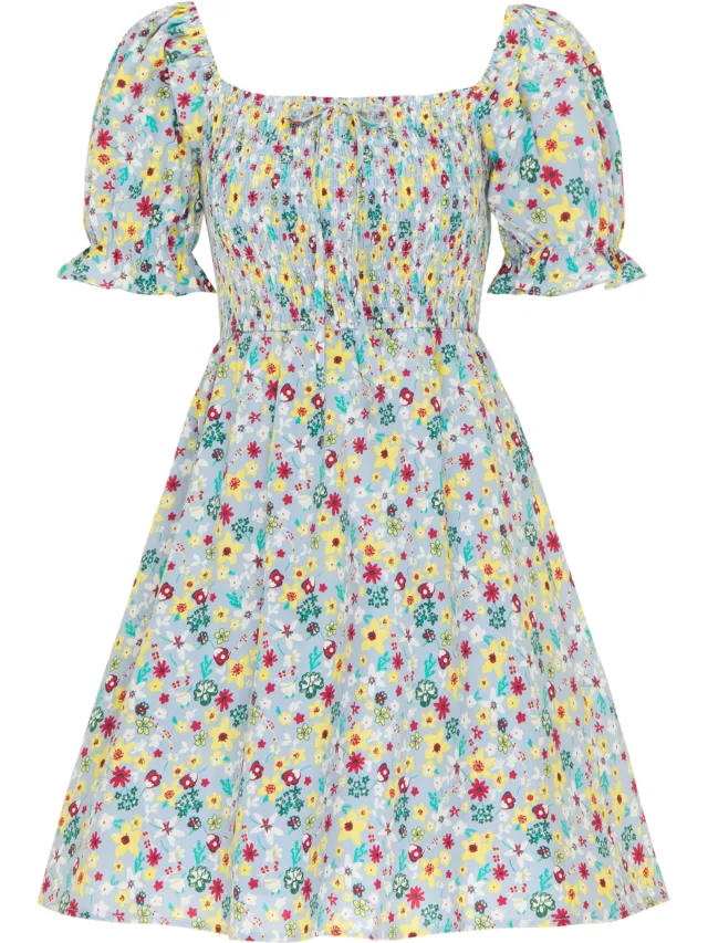 Mymo Zomerjurk Dames Lichtblauw Veelkleurig, foto 2