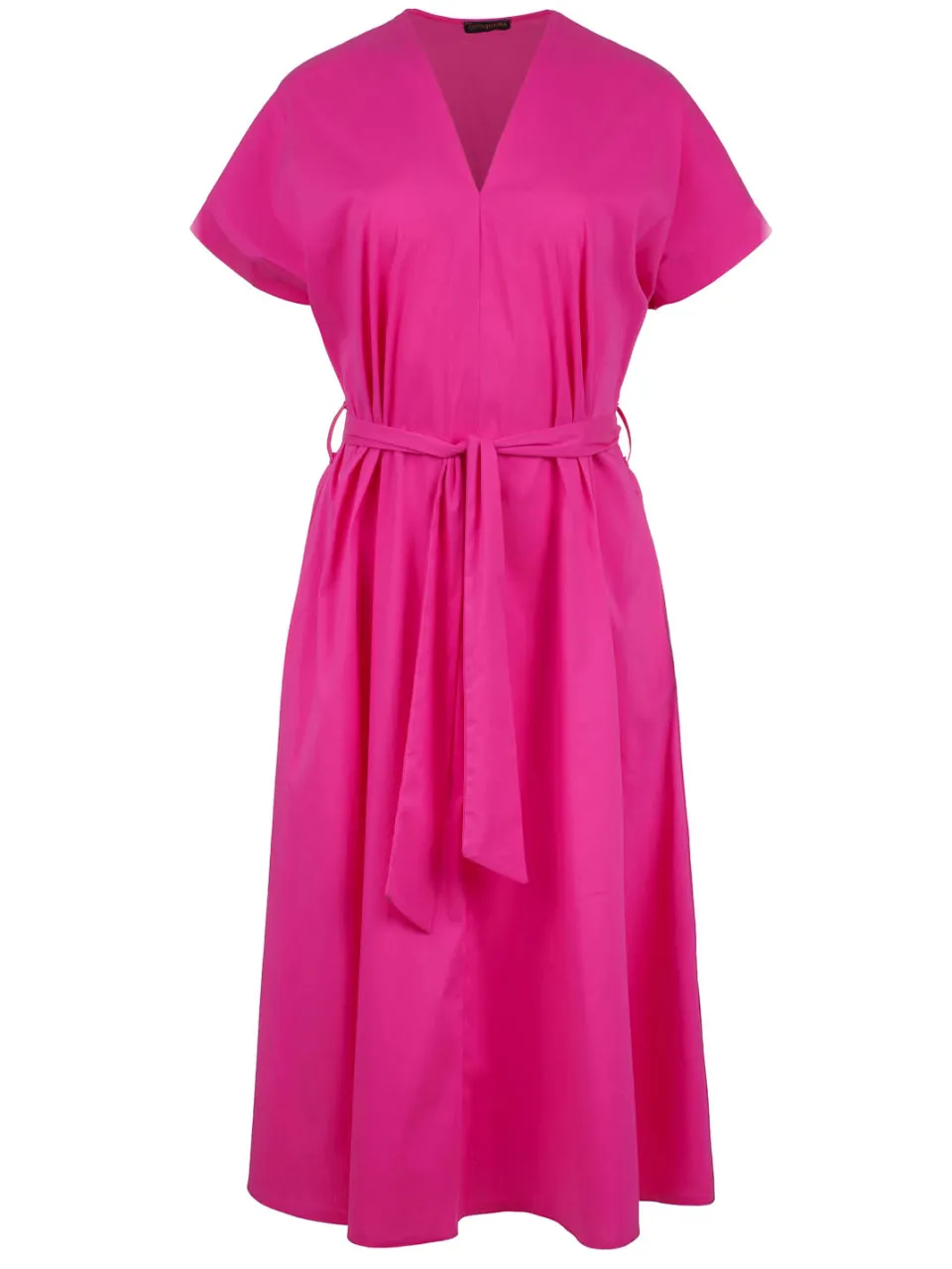 Conquista Fuchsia A-lijn Midi Jurk met Riem, foto 2