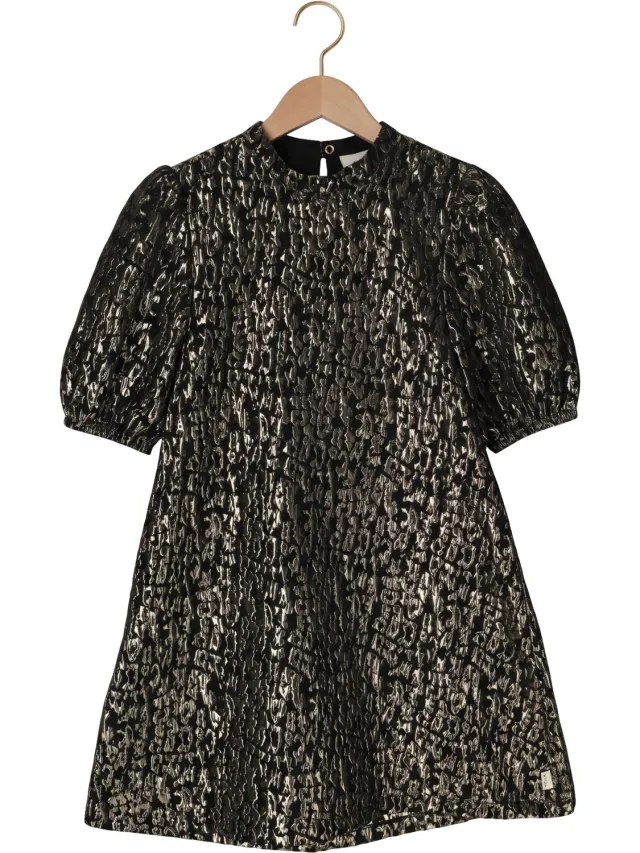 AI&KO Meisjes Jurken Nicole Jacquard Pes 402 G - Zwart