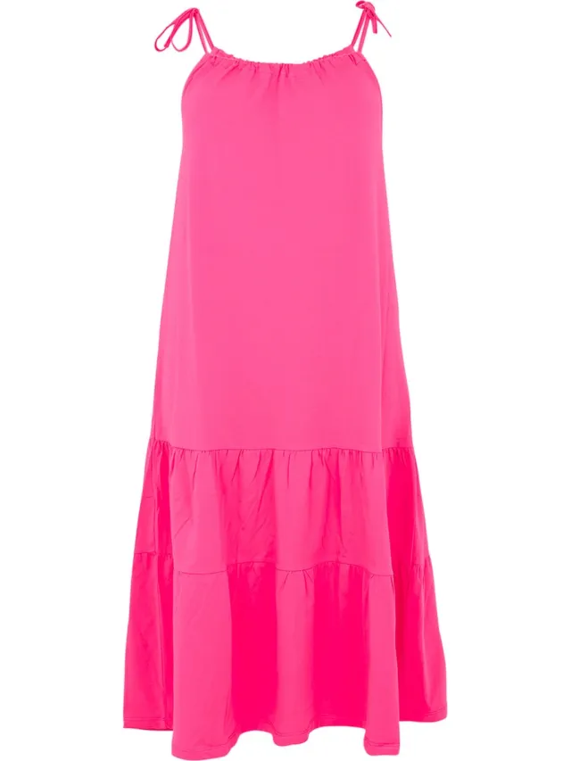 Yoek Dames Jurk mouwloos roze