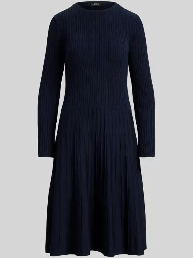 Lauren Ralph Lauren DEVLYN jurk marineblauw, foto 2