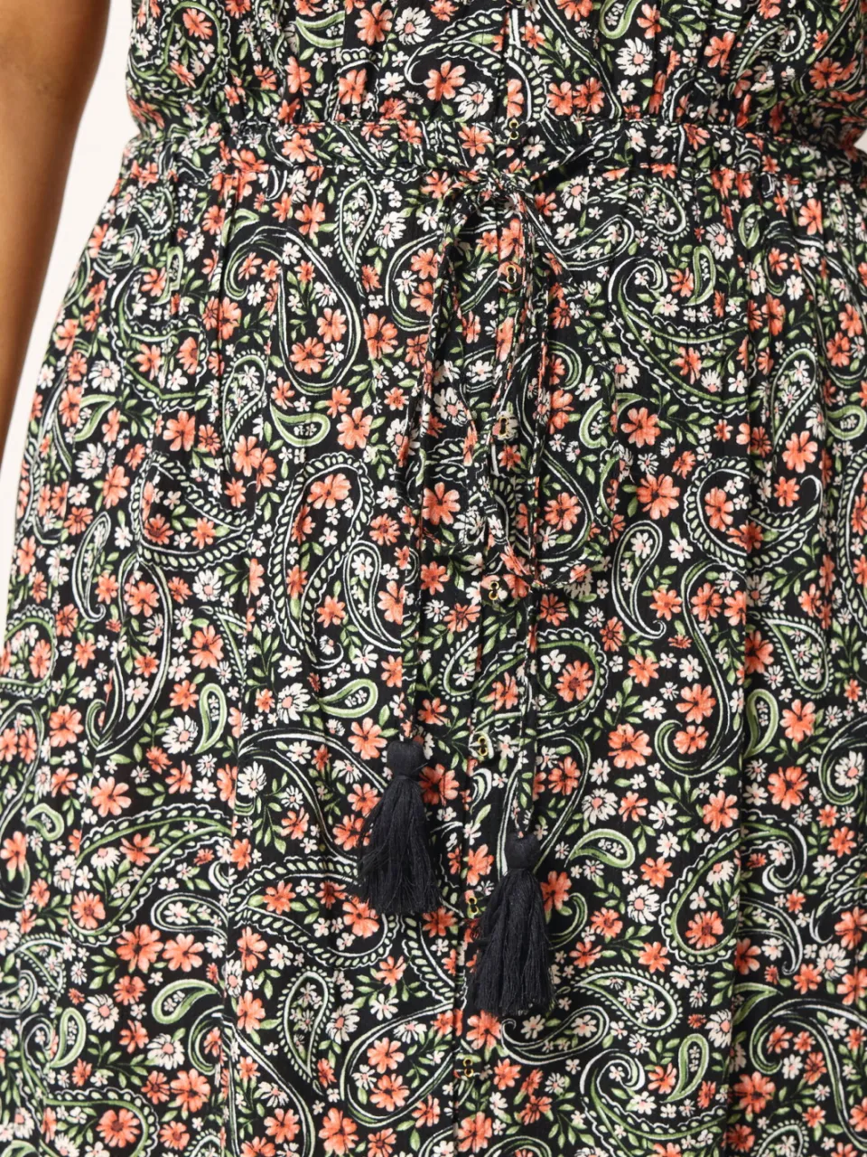 Yours Zwarte, Ditsy Jurk Met Bloemendetails En Details-56, foto 3