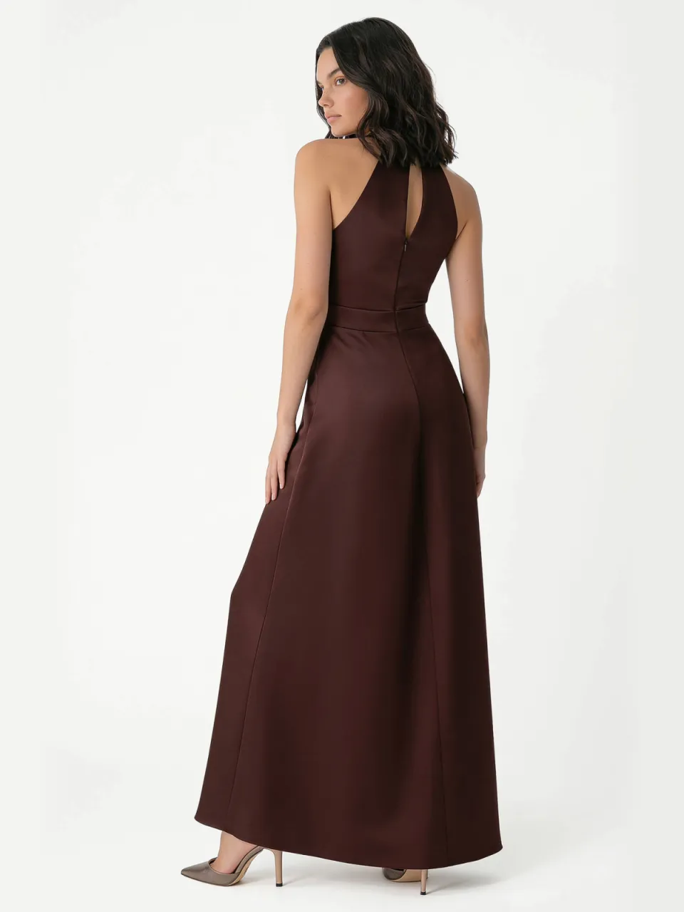 Rinascimento maxi jurk - bruin, foto 2