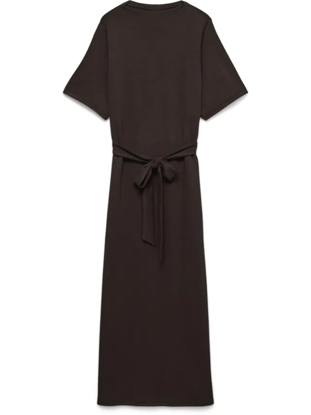 Vero Moda VMHALI 2/4 ANKLE DRESS JRS - Dames - Maxi jurken Chocolate Torte