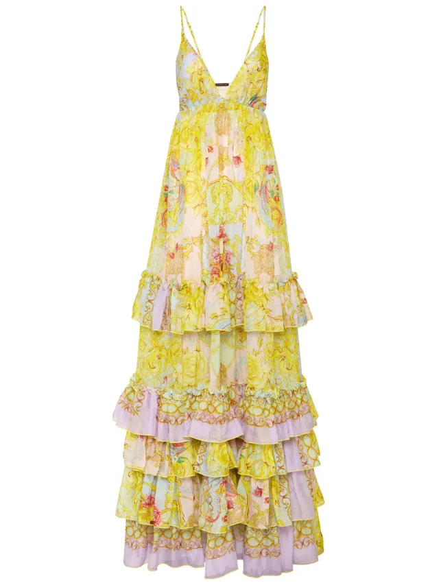 Philipp Plein Lange Jurk New Baroque veelkleurig, foto 2