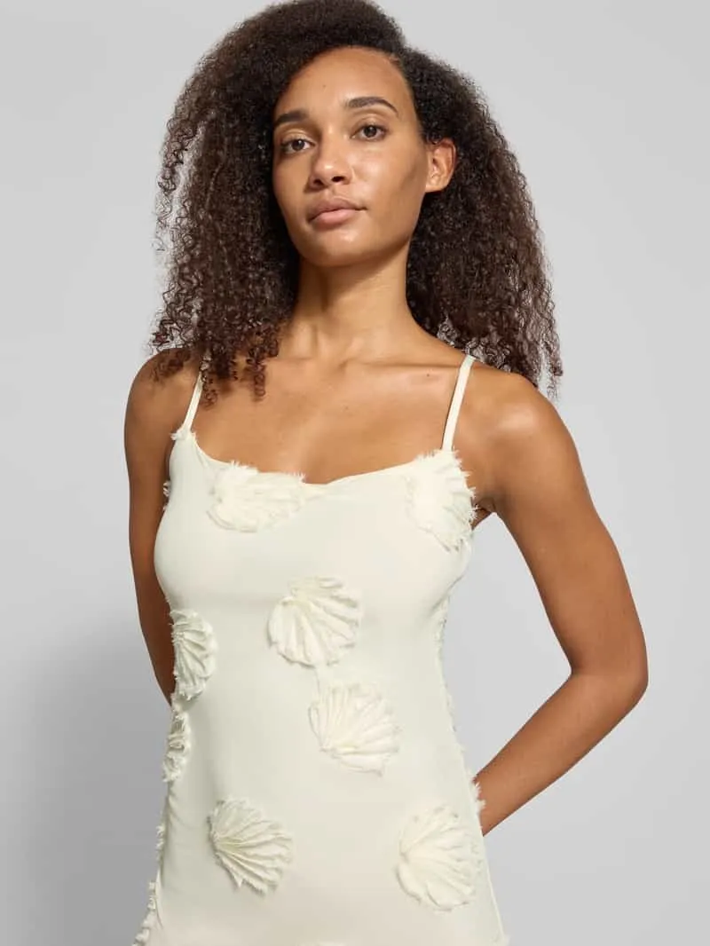Gina Tricot maxi-jurk met verstelbare bandjes spaghettibandjes offwhite, foto 5