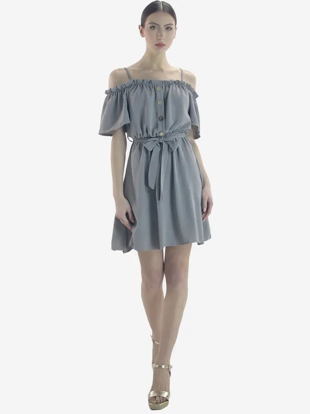 Elara Kleid Grau