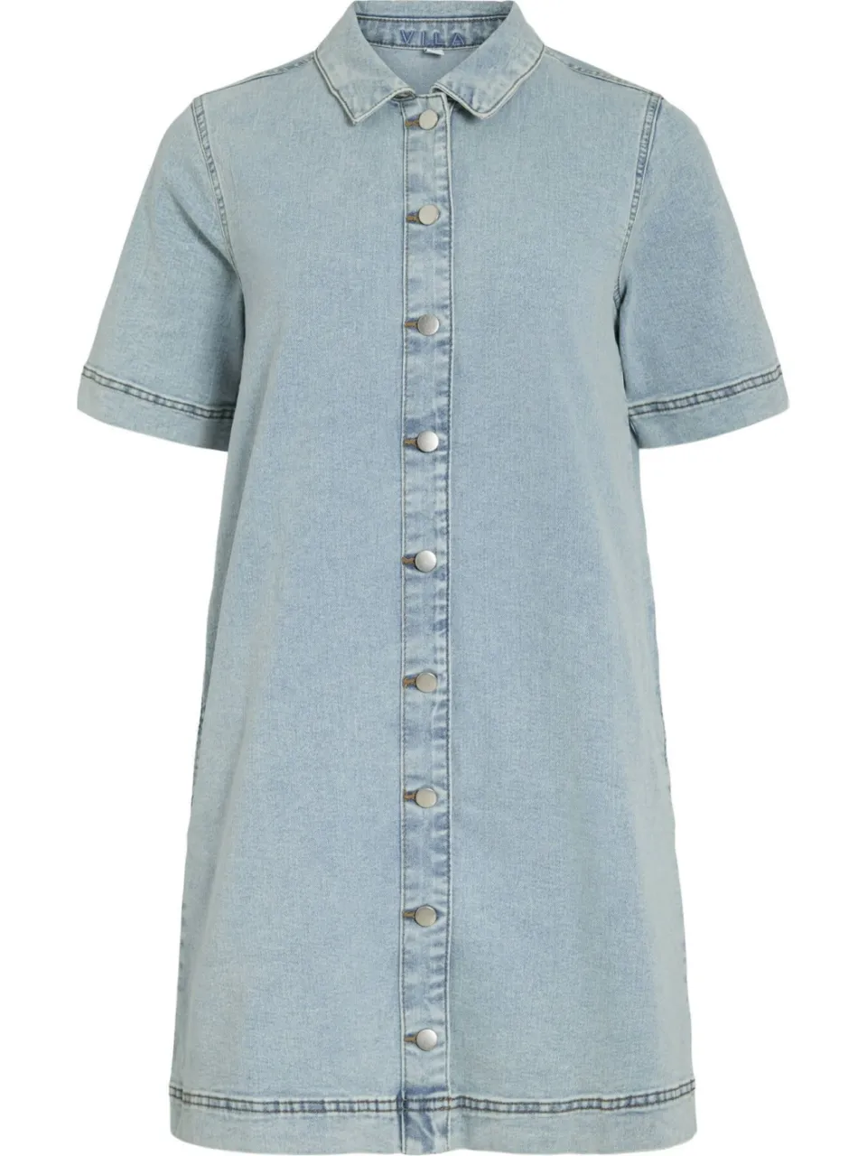 Vila denim blousejurk light blue denim, foto 2